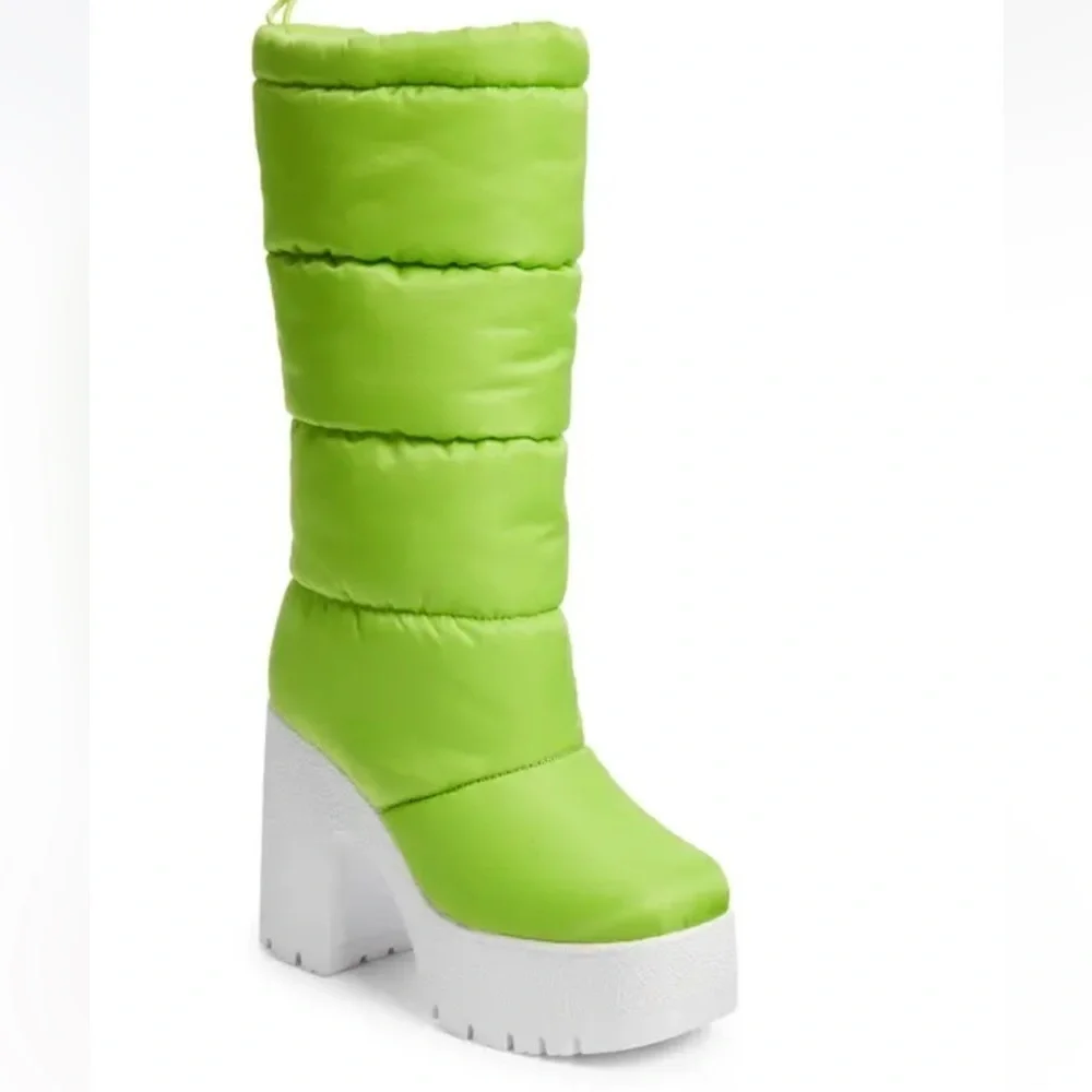 Jeffrey Campbell Snow Doubt Platform Winter Boot Size 6.5 NEW